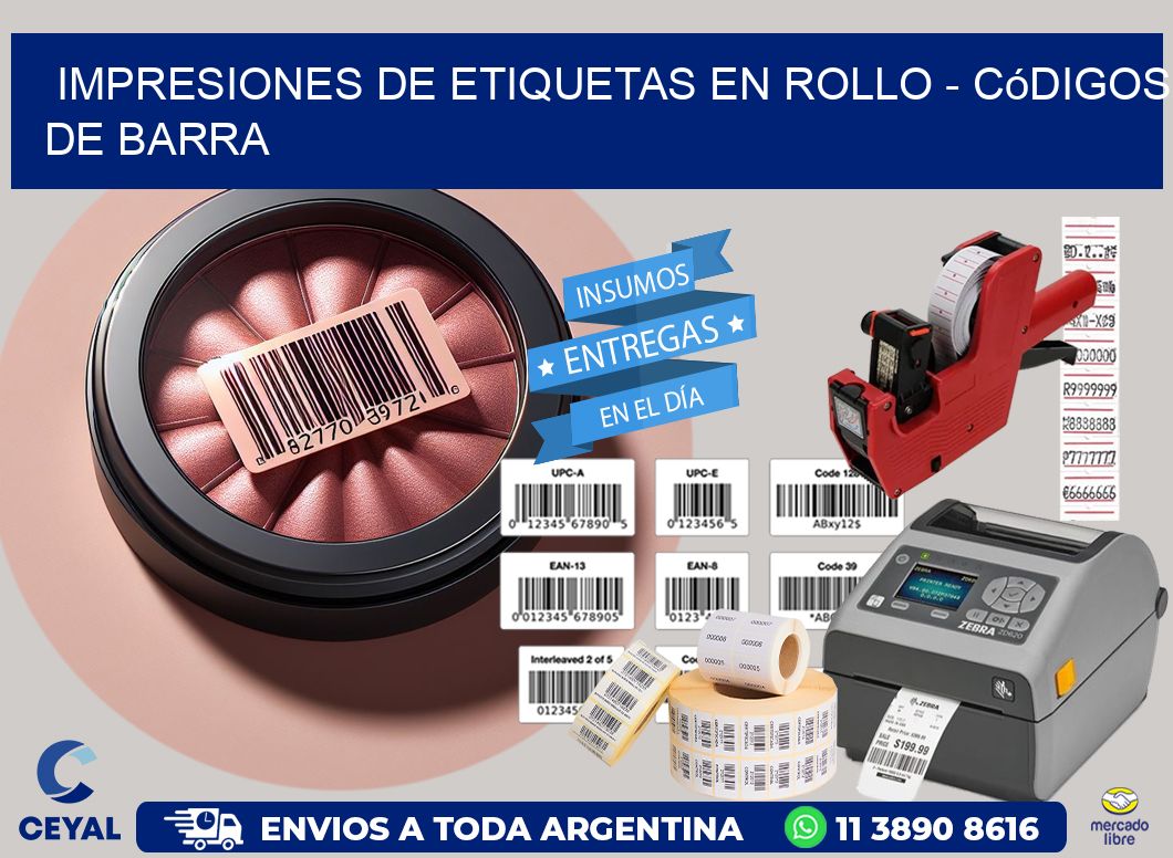 IMPRESIONES DE ETIQUETAS EN ROLLO – Códigos de barra