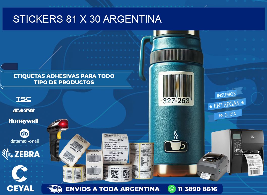 STICKERS 81 x 30 ARGENTINA