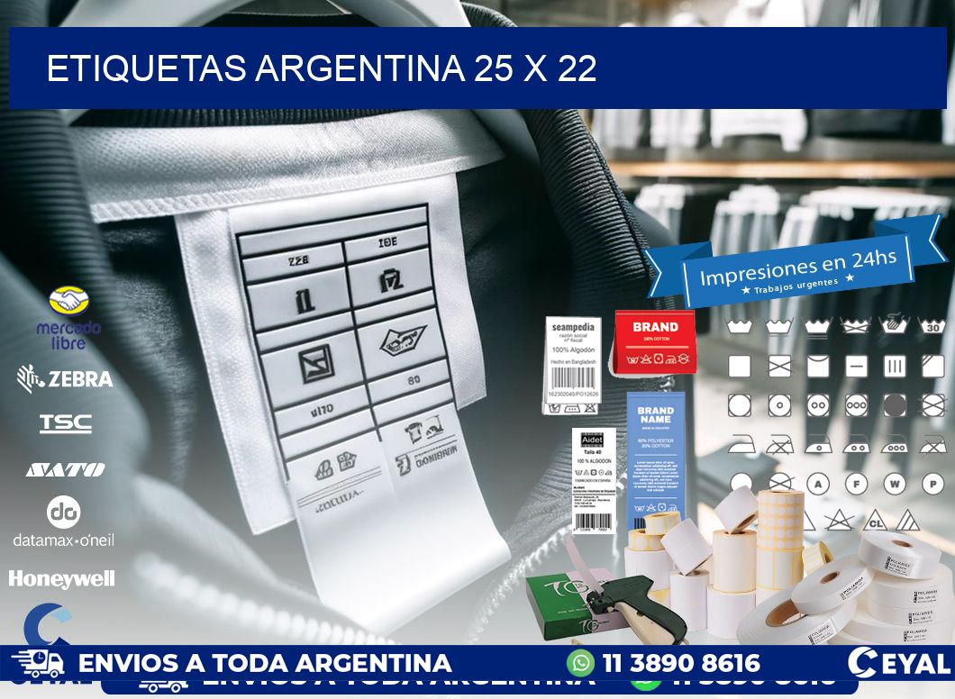 etiquetas argentina 25 x 22