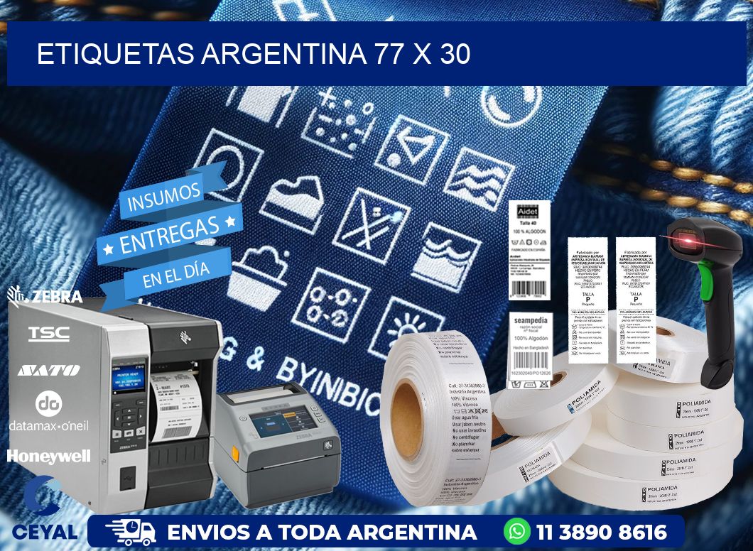 etiquetas argentina 77 x 30