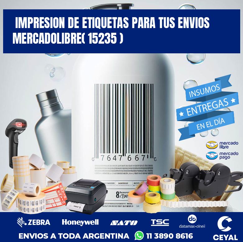 impresion de etiquetas para tus envios mercadolibre( 15235 )