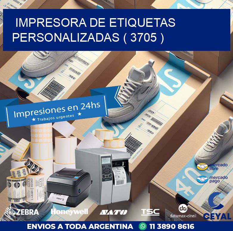 impresora de etiquetas personalizadas ( 3705 )