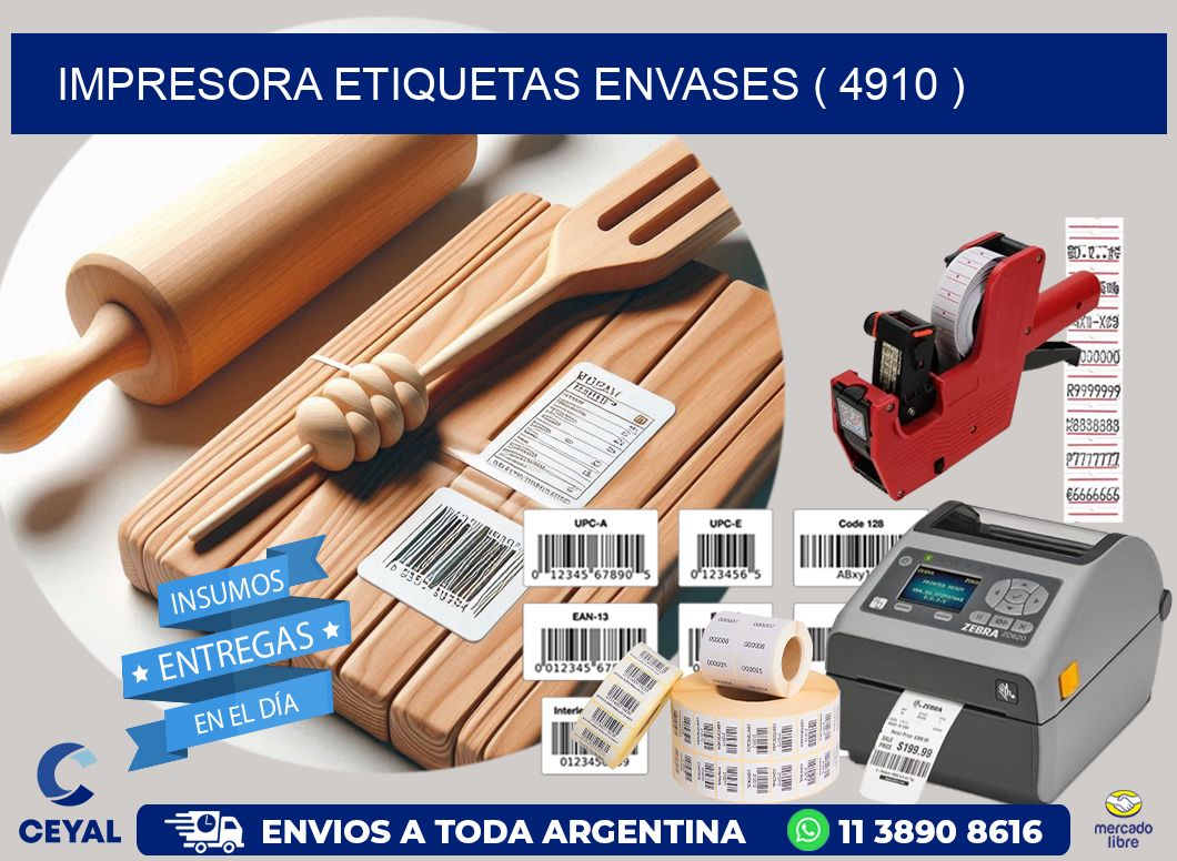 impresora etiquetas envases ( 4910 )