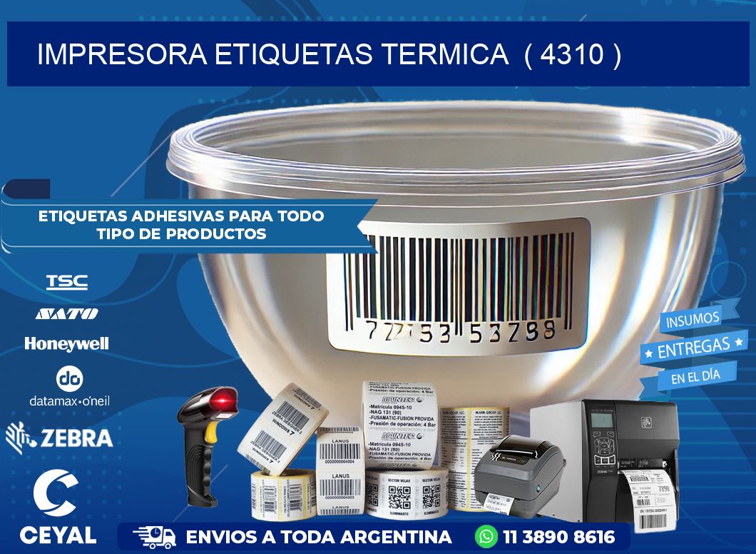 impresora etiquetas termica ( 4310 )