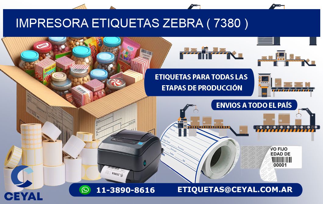 impresora etiquetas zebra ( 7380 )