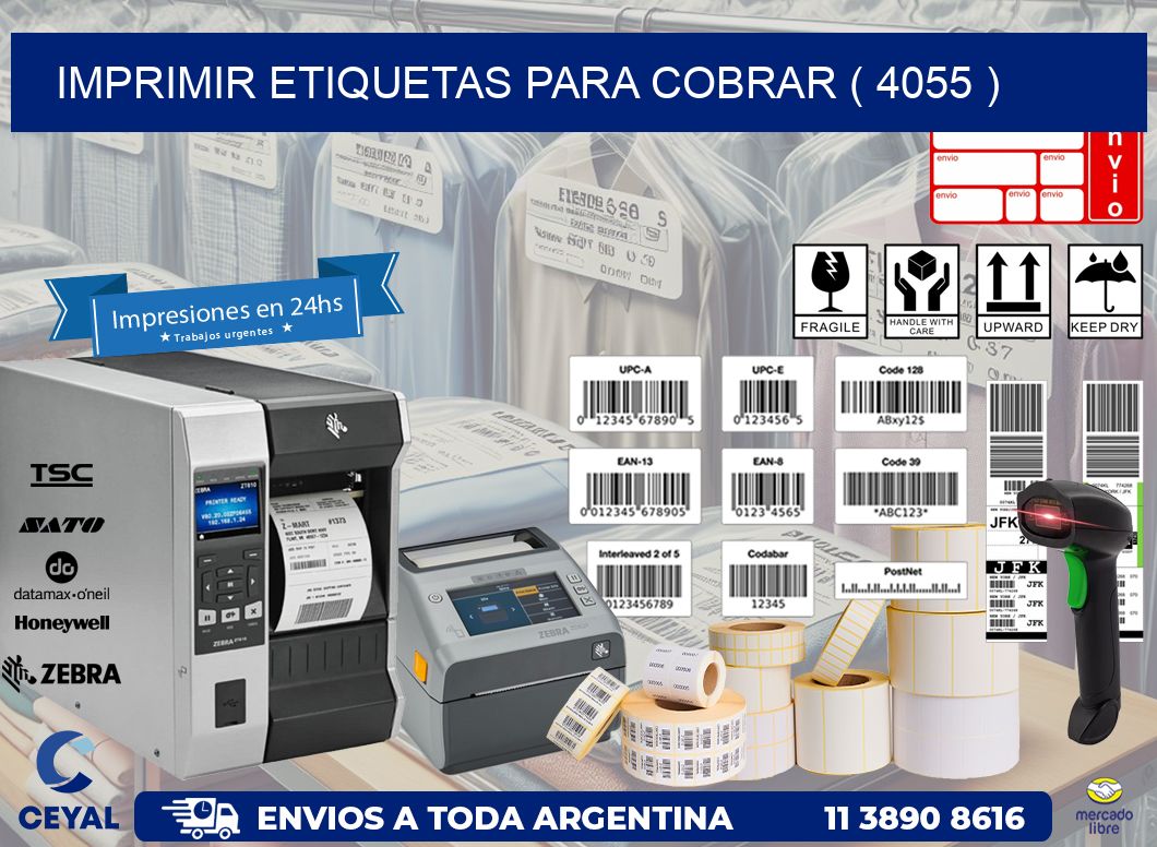 imprimir etiquetas para cobrar ( 4055 )