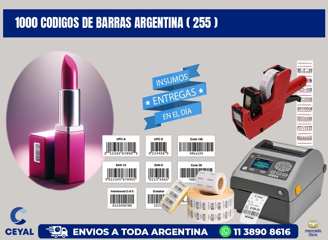 1000 codigos de barras argentina ( 255 )