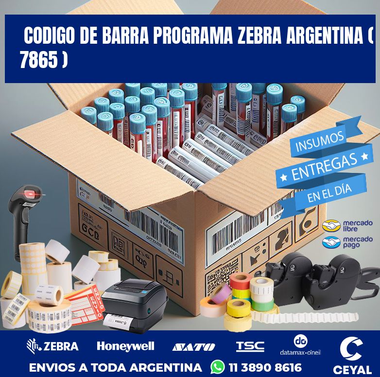 CODIGO DE BARRA PROGRAMA ZEBRA ARGENTINA ( 7865 )