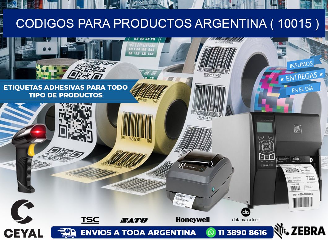 CODIGOS PARA PRODUCTOS ARGENTINA ( 10015 )