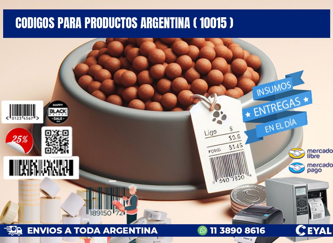 CODIGOS PARA PRODUCTOS ARGENTINA ( 10015 )
