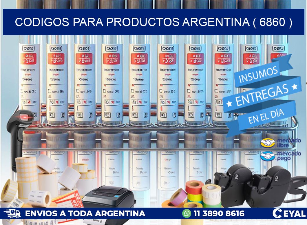 CODIGOS PARA PRODUCTOS ARGENTINA ( 6860 )