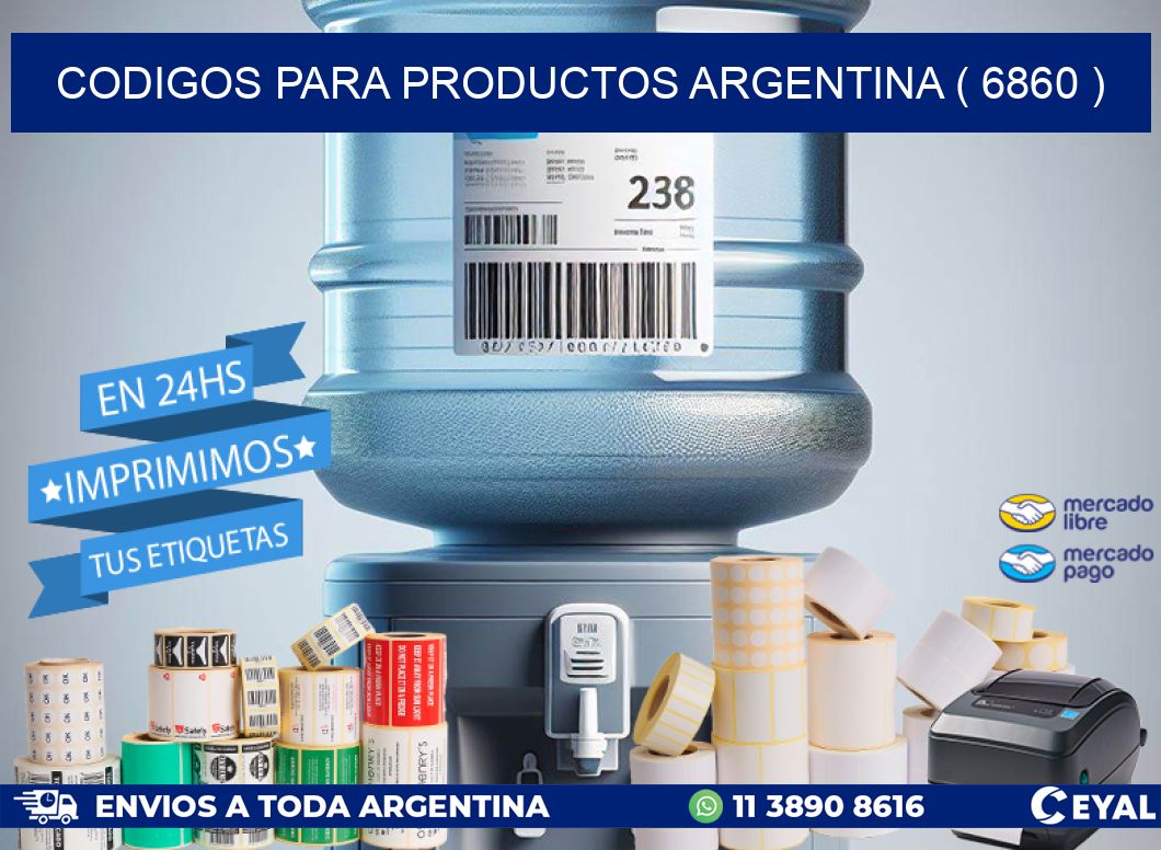 CODIGOS PARA PRODUCTOS ARGENTINA ( 6860 )