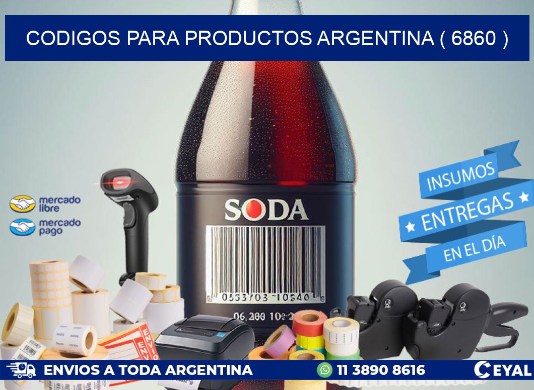 CODIGOS PARA PRODUCTOS ARGENTINA ( 6860 )