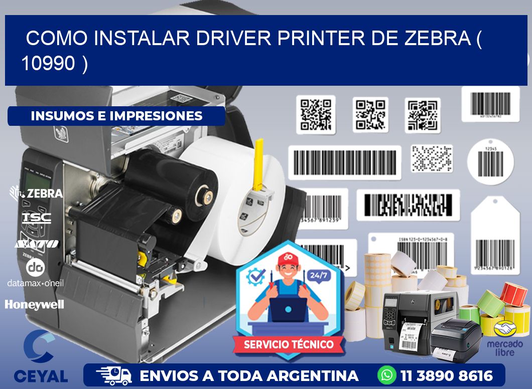 COMO INSTALAR DRIVER PRINTER DE ZEBRA ( 10990 )