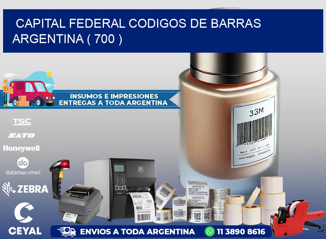 Capital federal codigos de barras argentina ( 700 )