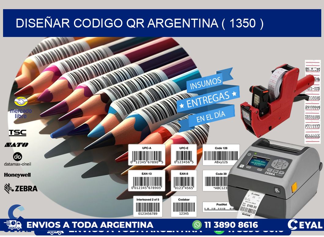 DISEÑAR CODIGO QR ARGENTINA ( 1350 )