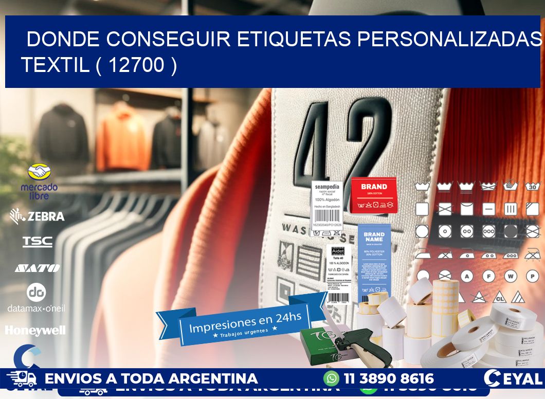 DONDE CONSEGUIR ETIQUETAS PERSONALIZADAS TEXTIL ( 12700 )