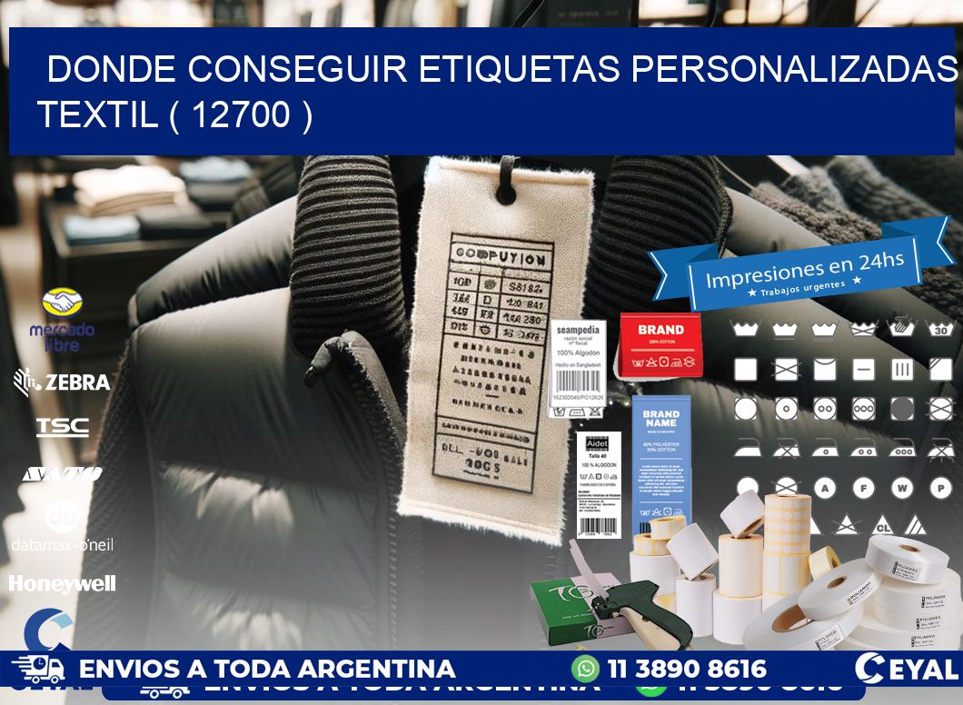 DONDE CONSEGUIR ETIQUETAS PERSONALIZADAS TEXTIL ( 12700 )