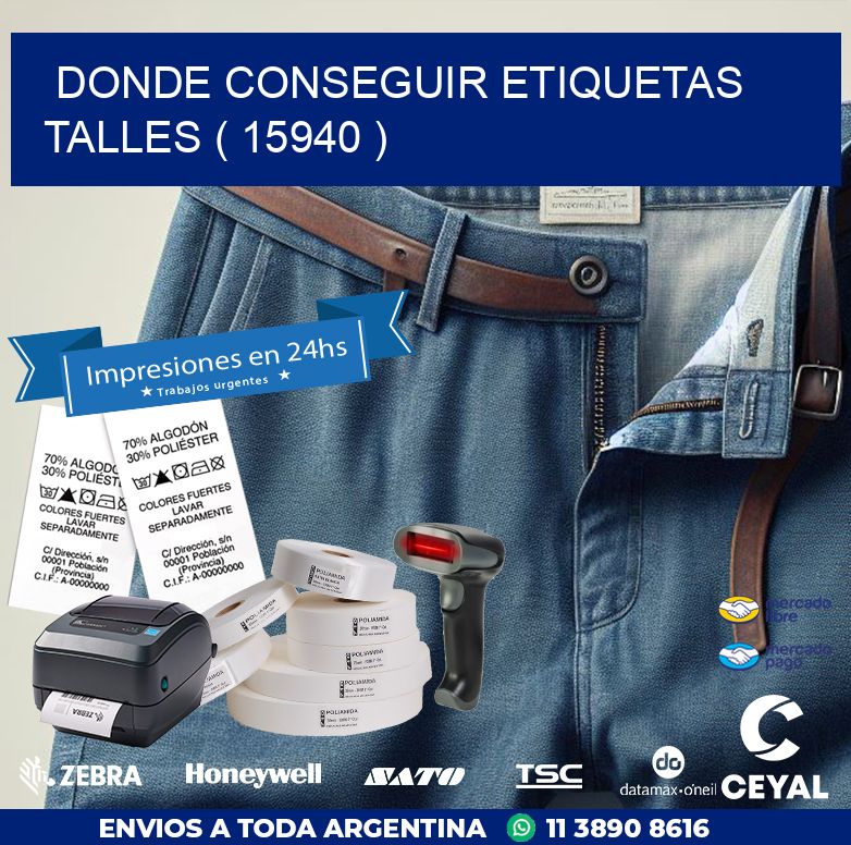 DONDE CONSEGUIR ETIQUETAS TALLES ( 15940 )