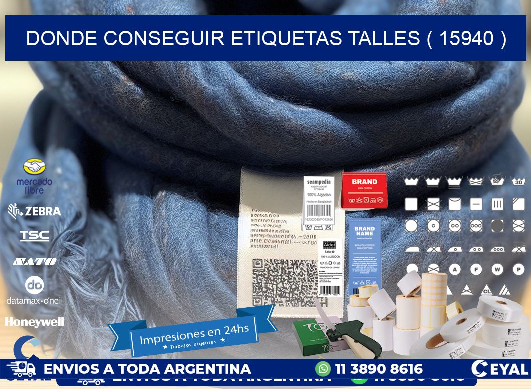DONDE CONSEGUIR ETIQUETAS TALLES ( 15940 )