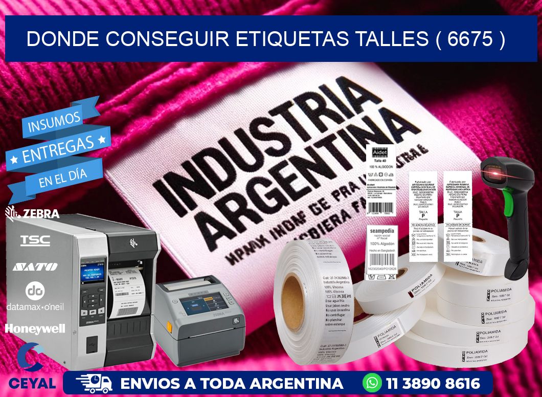 DONDE CONSEGUIR ETIQUETAS TALLES ( 6675 )
