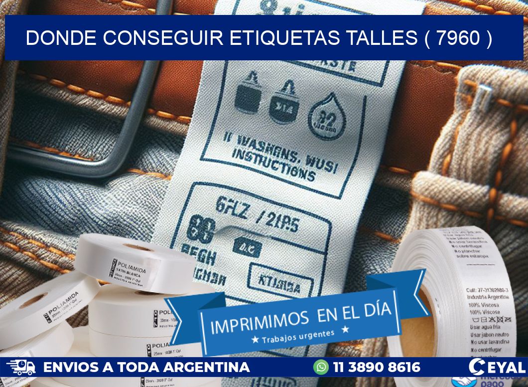 DONDE CONSEGUIR ETIQUETAS TALLES ( 7960 )