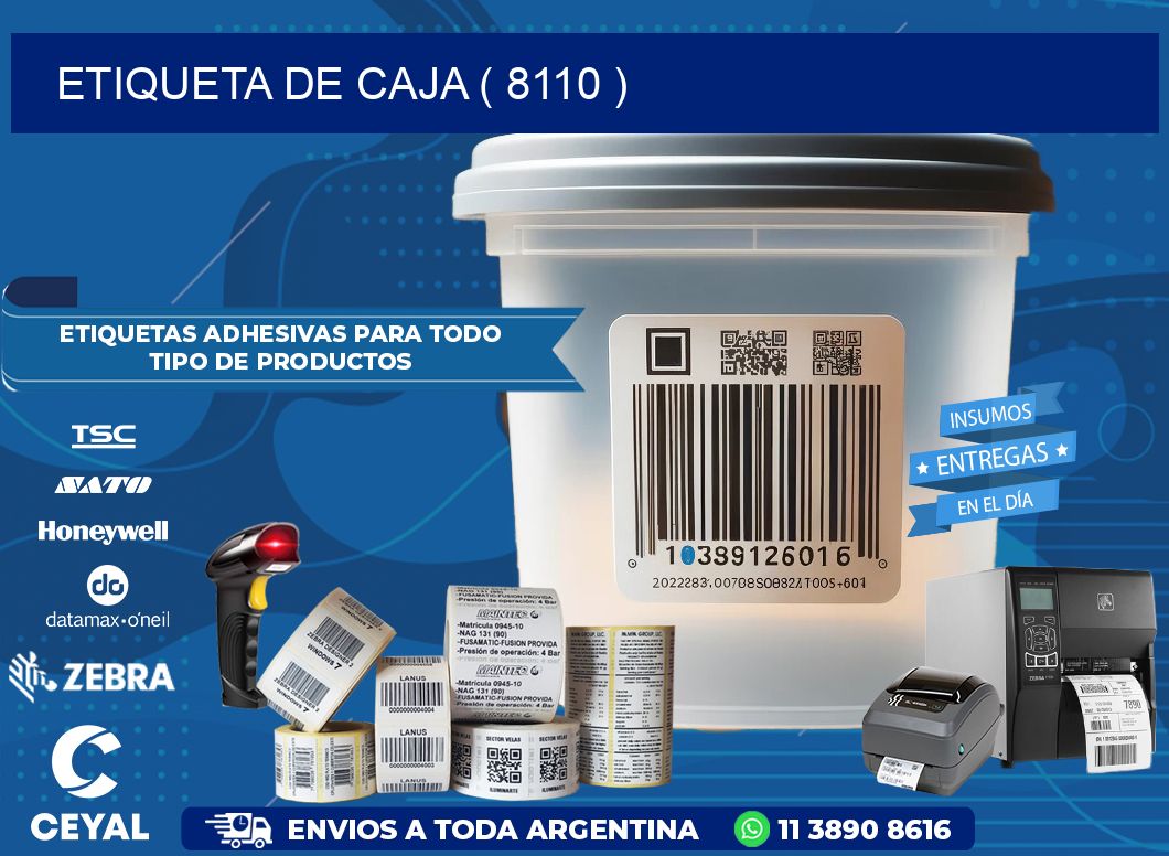 ETIQUETA DE CAJA ( 8110 )