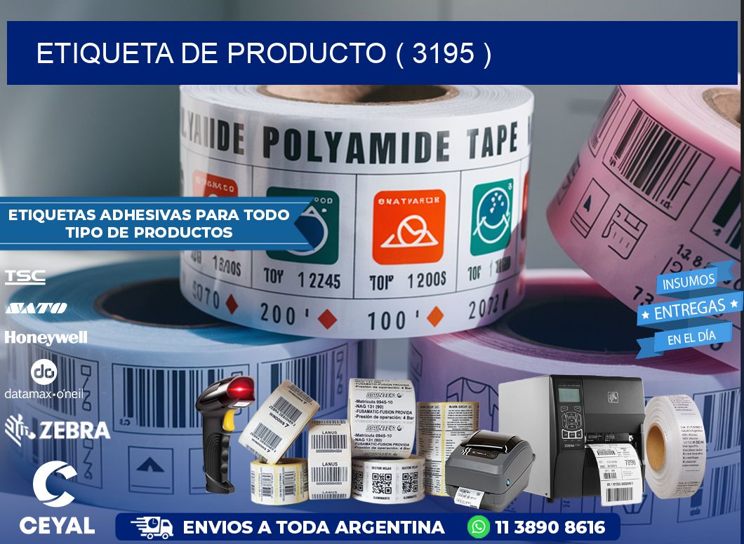ETIQUETA DE PRODUCTO ( 3195 )