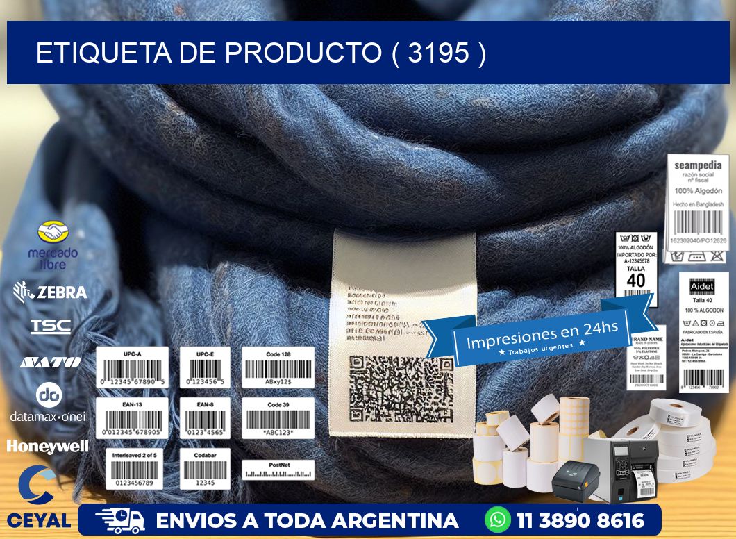 ETIQUETA DE PRODUCTO ( 3195 )
