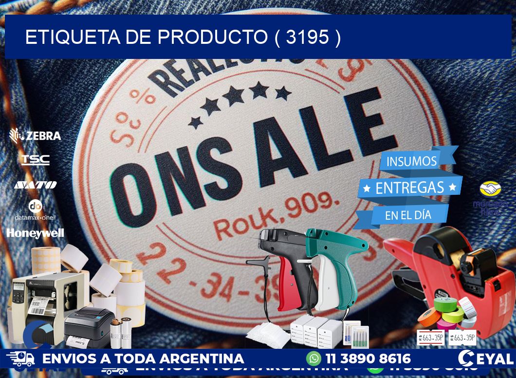ETIQUETA DE PRODUCTO ( 3195 )