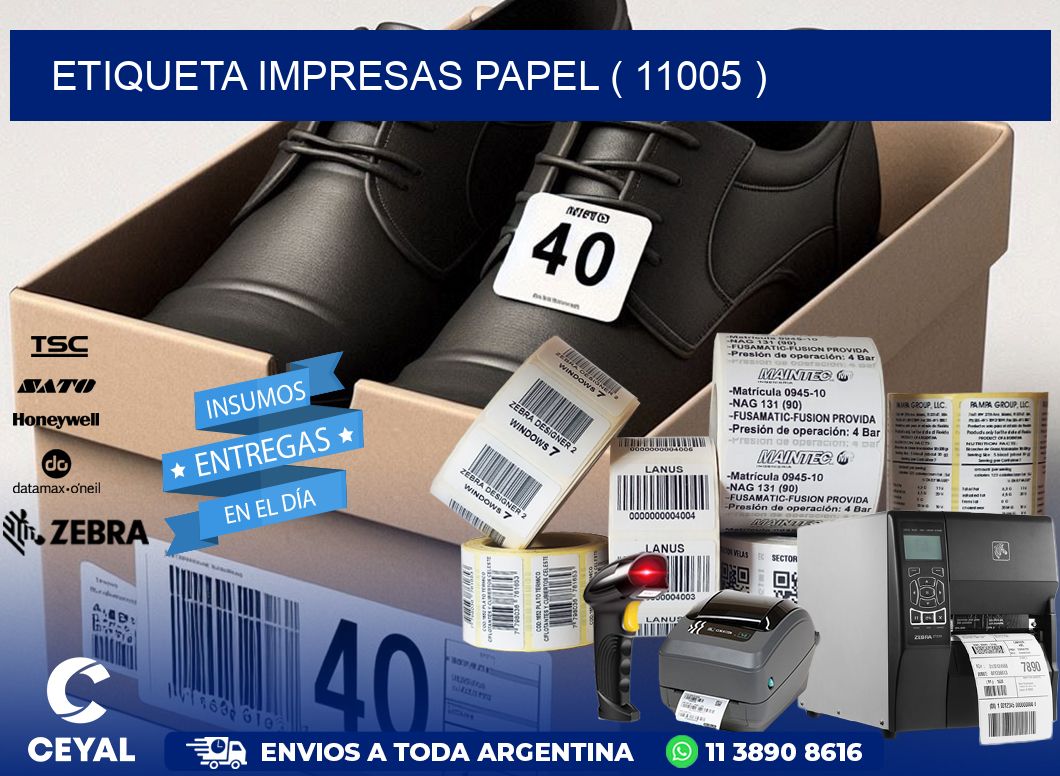 ETIQUETA IMPRESAS PAPEL ( 11005 )