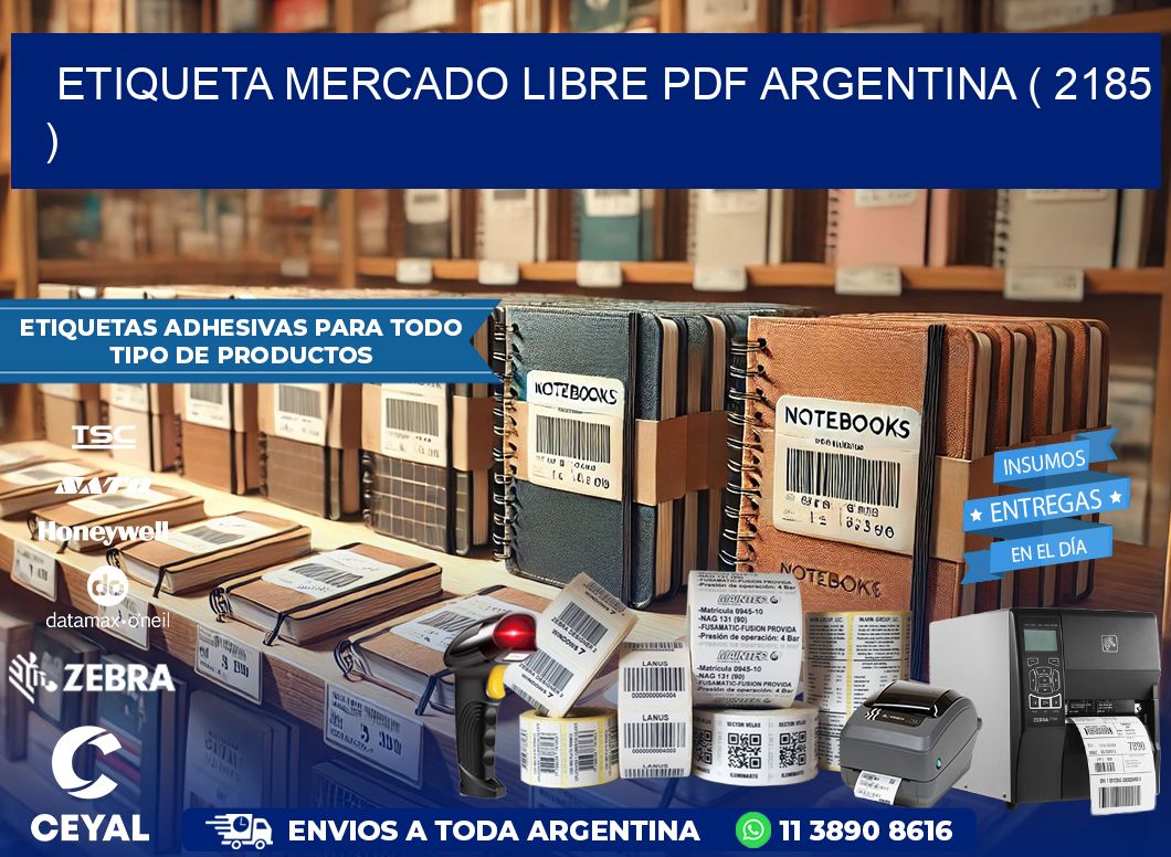 ETIQUETA MERCADO LIBRE PDF ARGENTINA ( 2185 )