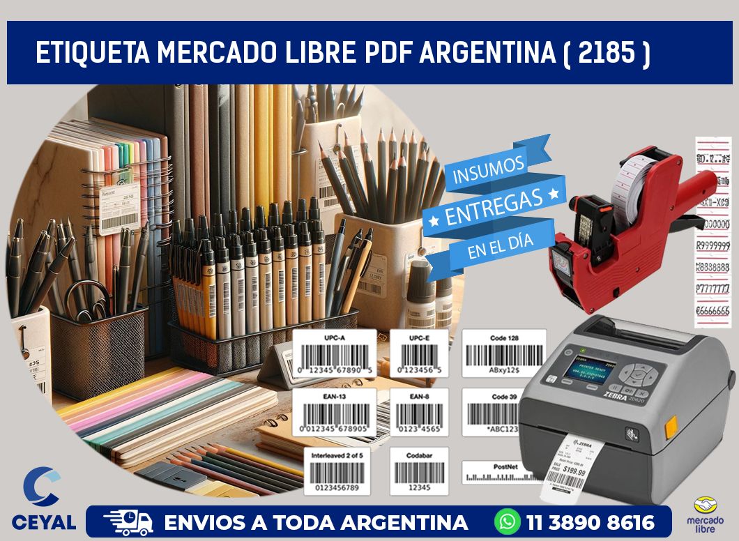 ETIQUETA MERCADO LIBRE PDF ARGENTINA ( 2185 )