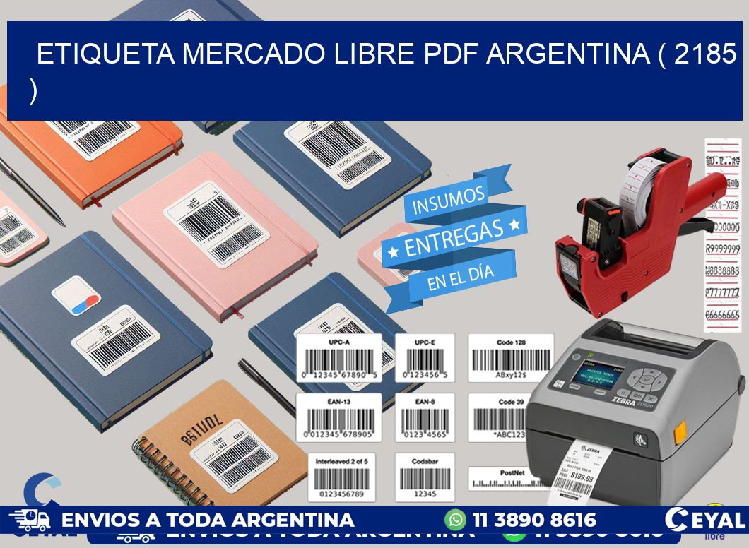 ETIQUETA MERCADO LIBRE PDF ARGENTINA ( 2185 )