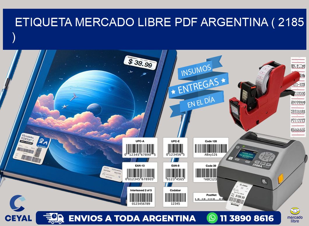 ETIQUETA MERCADO LIBRE PDF ARGENTINA ( 2185 )