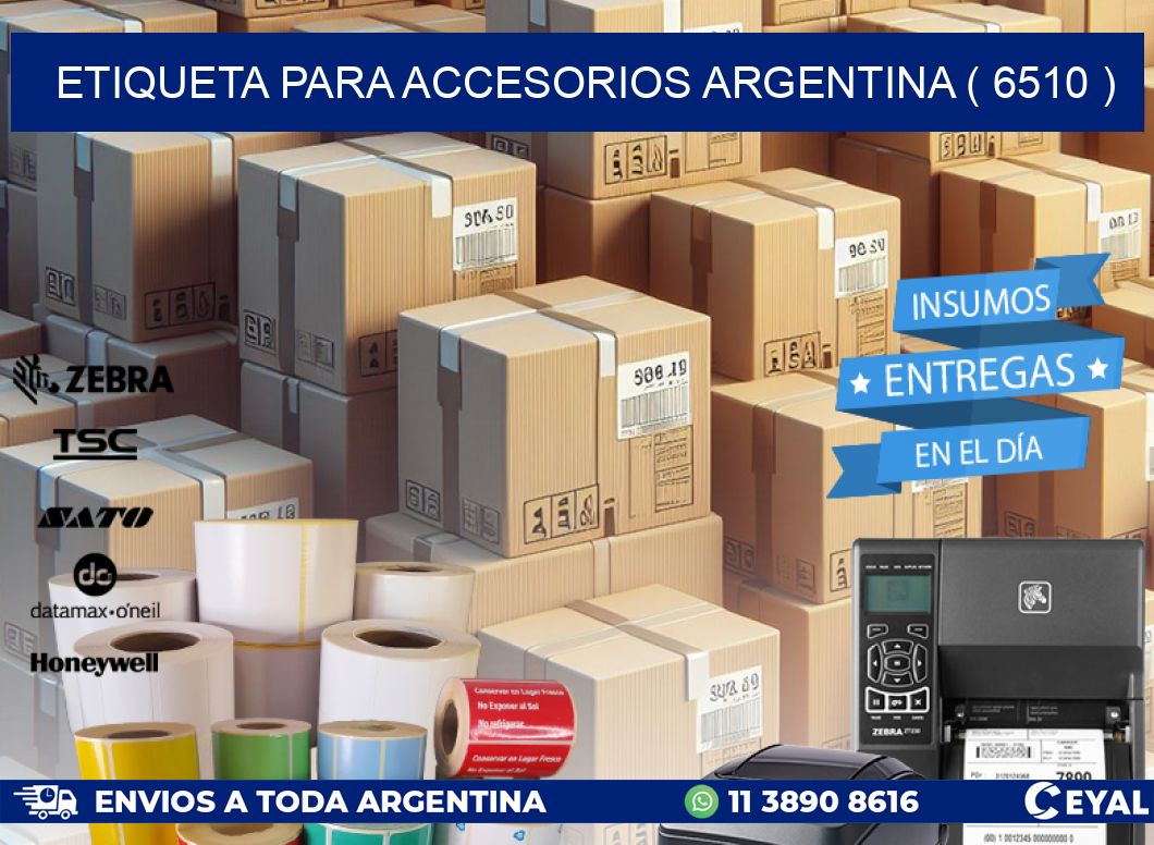 ETIQUETA PARA ACCESORIOS ARGENTINA ( 6510 )