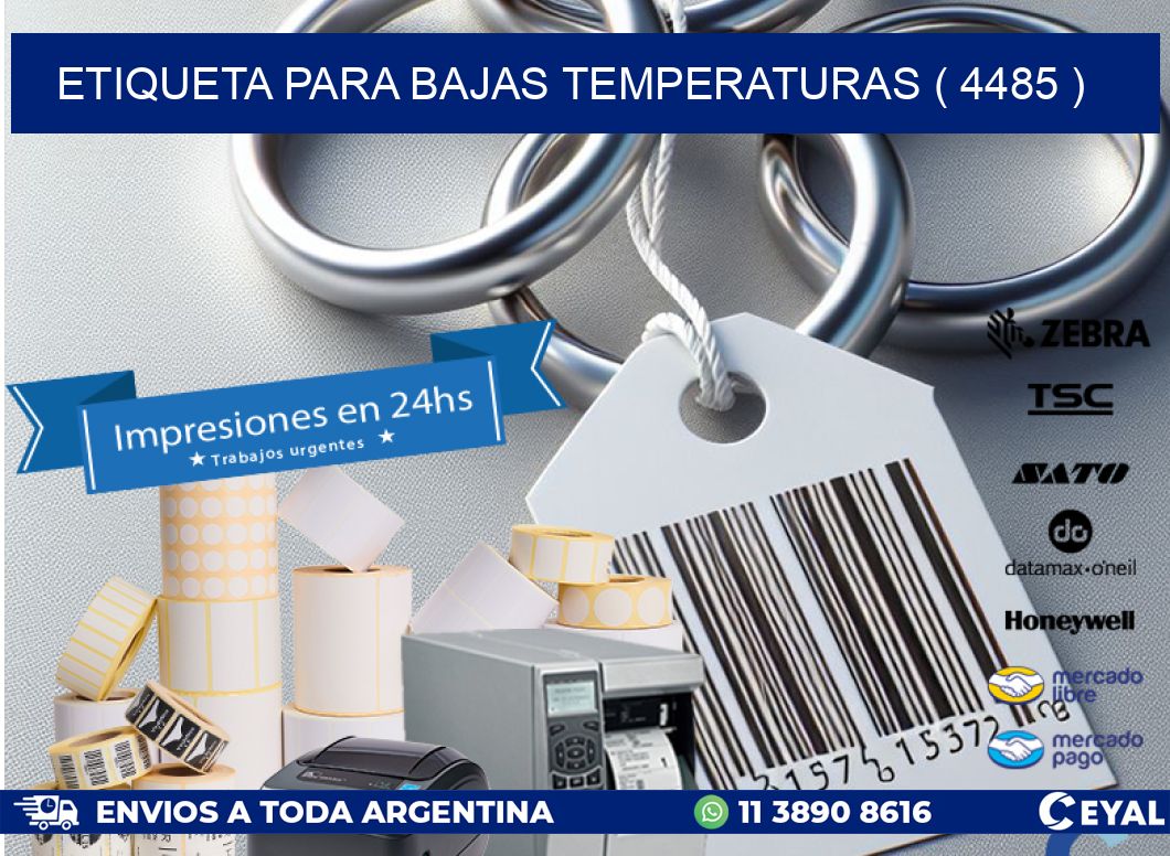 ETIQUETA PARA BAJAS TEMPERATURAS ( 4485 )