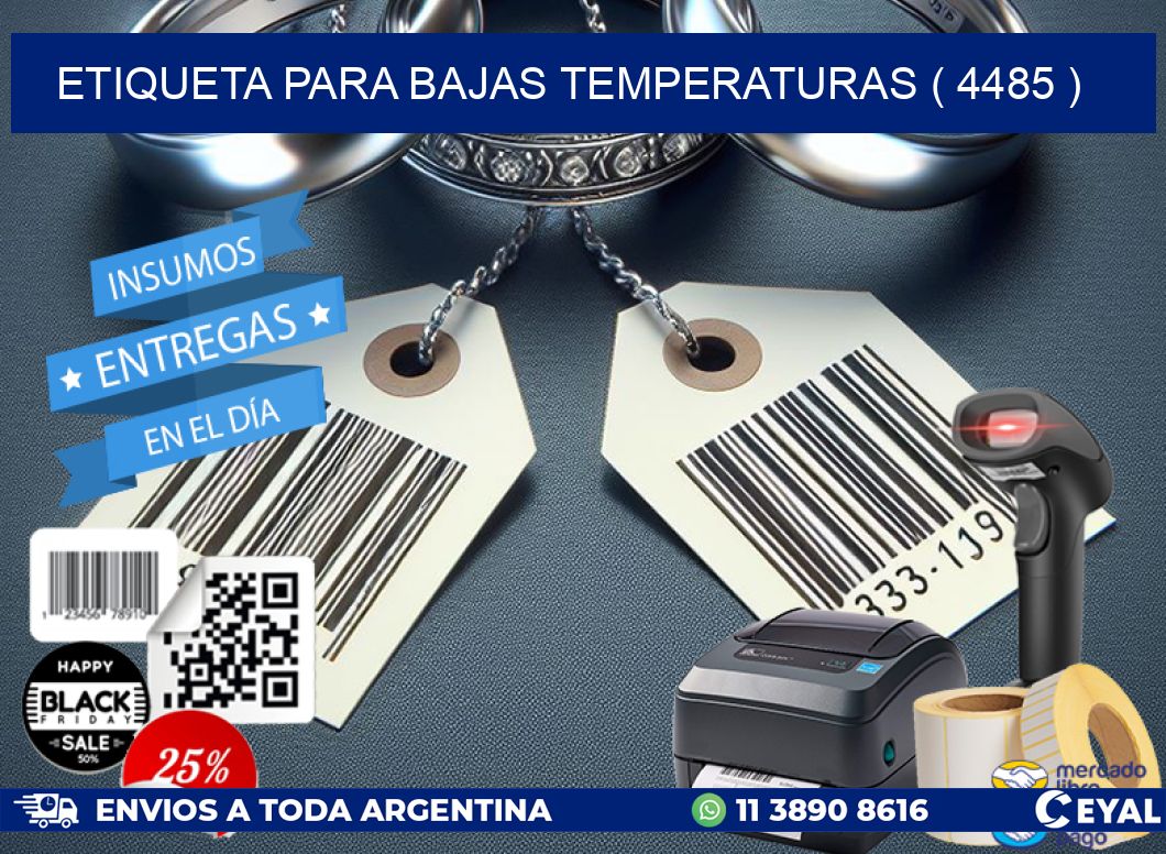 ETIQUETA PARA BAJAS TEMPERATURAS ( 4485 )