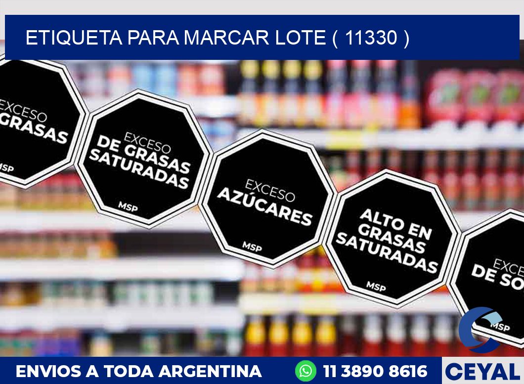 ETIQUETA PARA MARCAR LOTE ( 11330 )