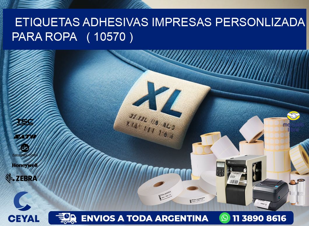 ETIQUETAS ADHESIVAS IMPRESAS PERSONLIZADA PARA ROPA   ( 10570 )