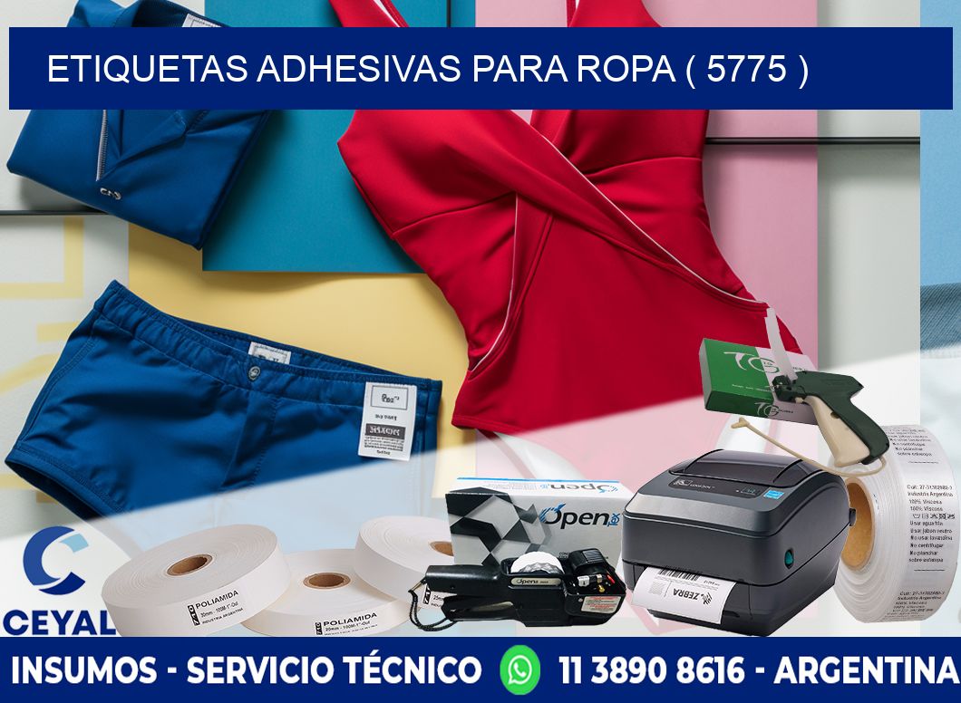 ETIQUETAS ADHESIVAS PARA ROPA ( 5775 )