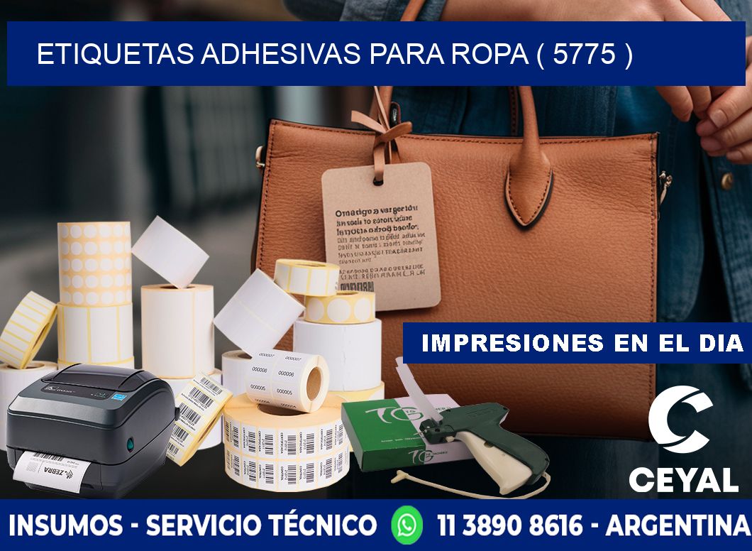 ETIQUETAS ADHESIVAS PARA ROPA ( 5775 )