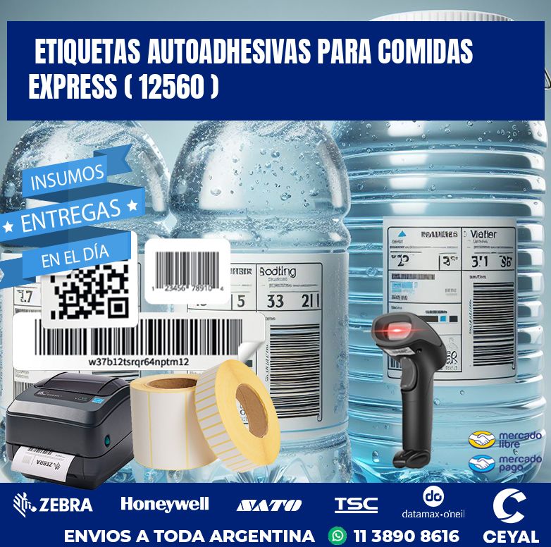 ETIQUETAS AUTOADHESIVAS PARA COMIDAS EXPRESS ( 12560 )