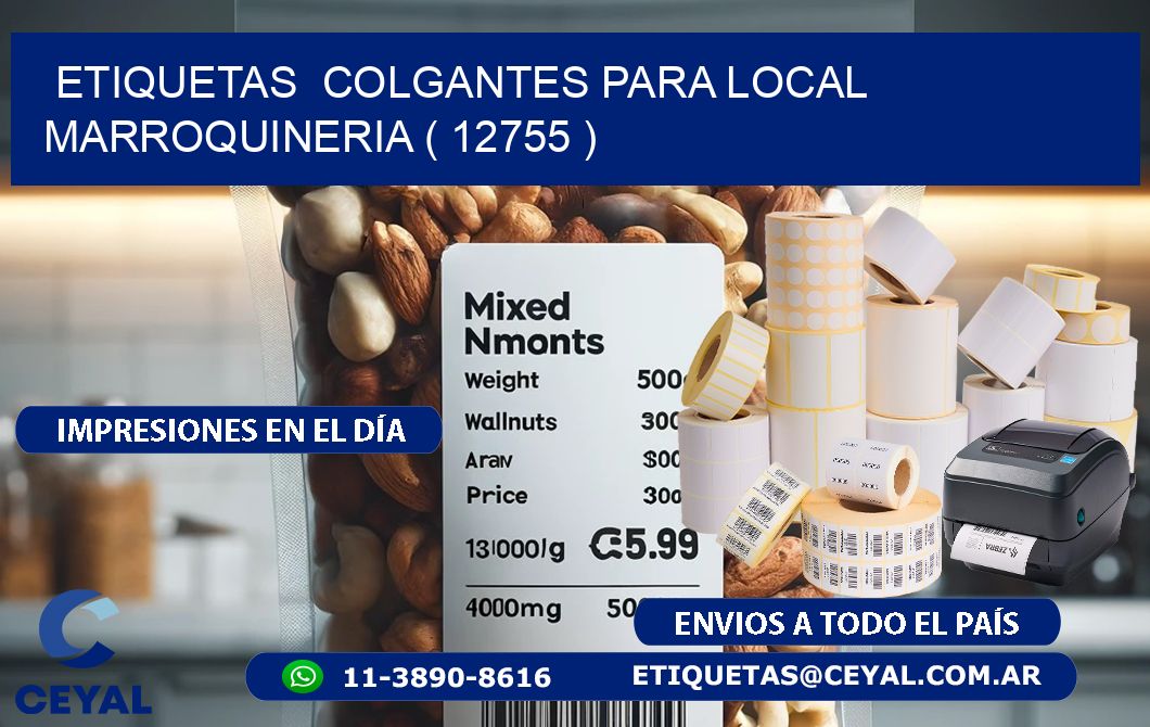 ETIQUETAS COLGANTES PARA LOCAL MARROQUINERIA ( 12755 )