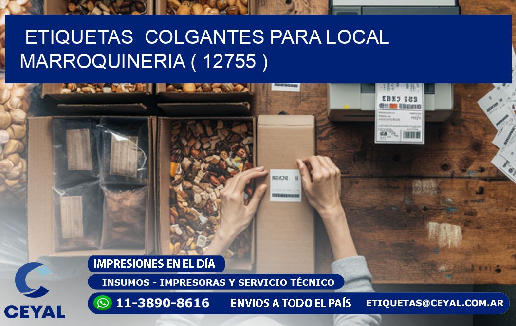 ETIQUETAS COLGANTES PARA LOCAL MARROQUINERIA ( 12755 )