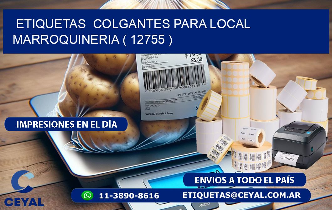 ETIQUETAS COLGANTES PARA LOCAL MARROQUINERIA ( 12755 )