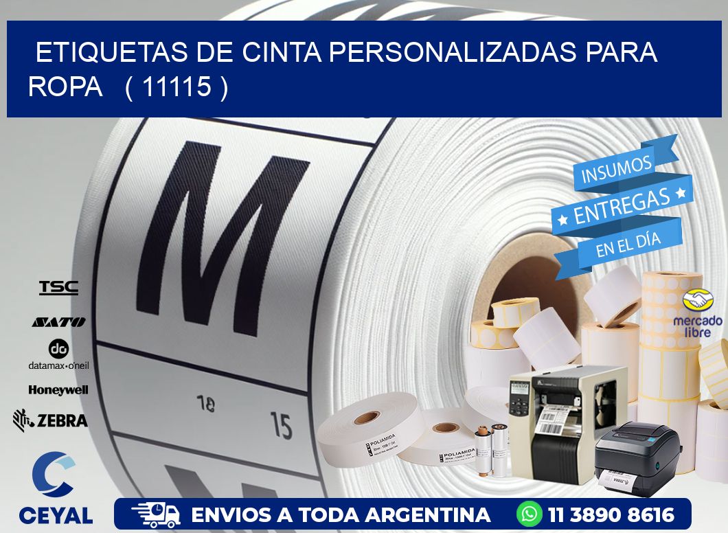 ETIQUETAS DE CINTA PERSONALIZADAS PARA ROPA   ( 11115 )