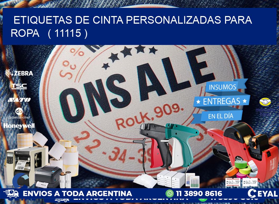 ETIQUETAS DE CINTA PERSONALIZADAS PARA ROPA   ( 11115 )
