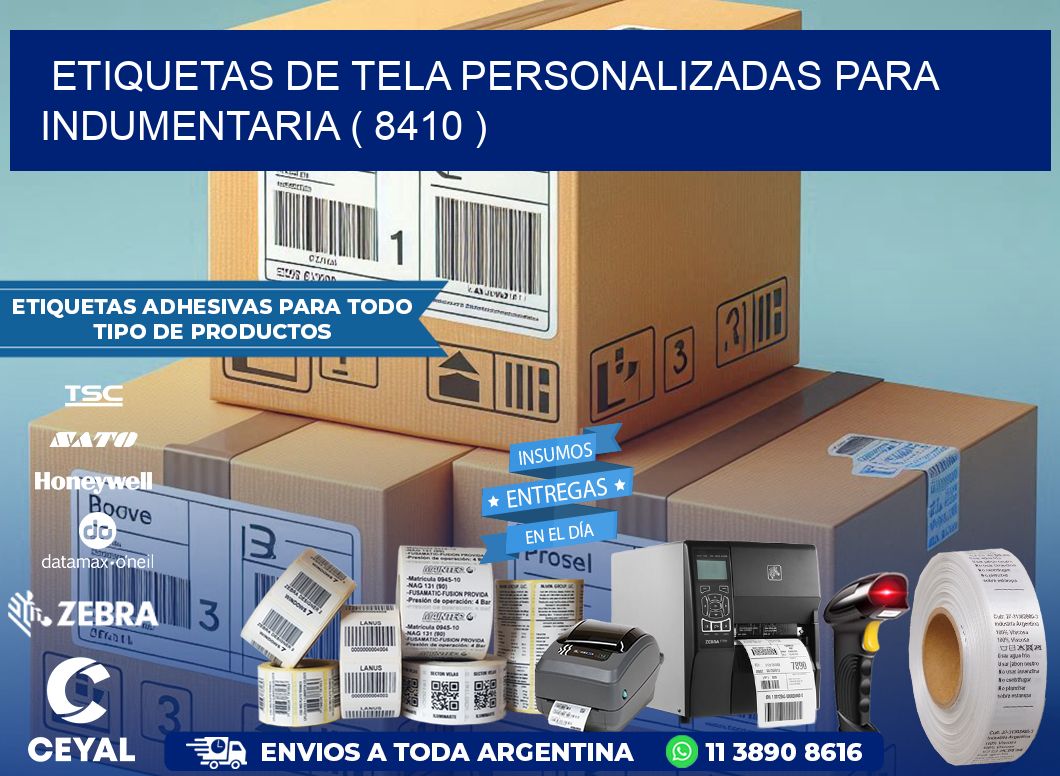 ETIQUETAS DE TELA PERSONALIZADAS PARA INDUMENTARIA ( 8410 )