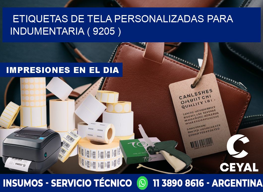 ETIQUETAS DE TELA PERSONALIZADAS PARA INDUMENTARIA ( 9205 )